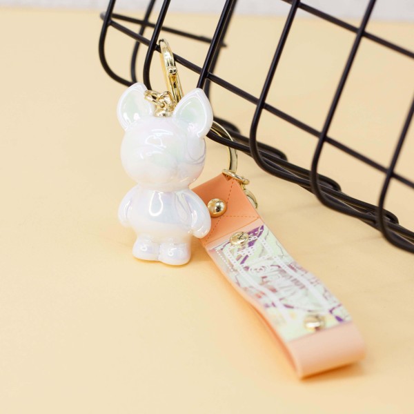 Брелок "Shine dog", white 