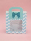 Пакет подарочный «Bag with a window», blue (17*18,5*8)