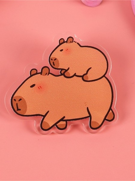 Значок акриловый iLikeGift "The Capybara Family" 