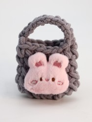 Сумочка для наушников "Bunny", grey (11.5*9.5 см)