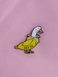 Значок металлический iLikeGift "Banana duck you"