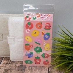 Наклейки "Big food party", pink