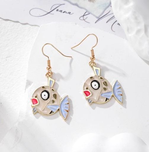 Серьги GIRLY "Round fish" 
