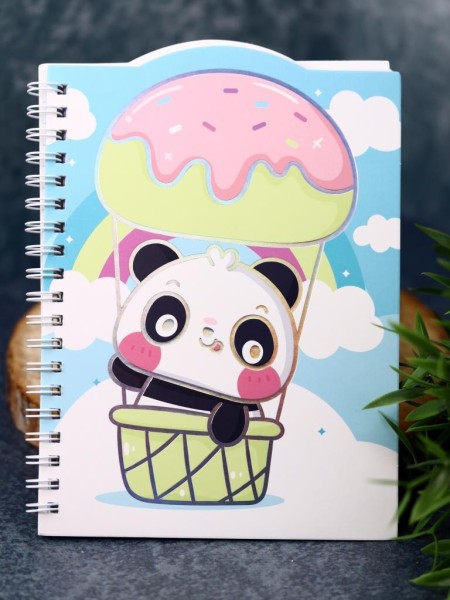 Блокнот (B6) «Panda in a balloon», (18*13), 120 стр. 