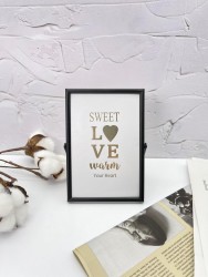 Фоторамка «Sweet love», black, металл (10*15 см)