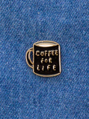Значок "Coffee for life"