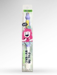 Зубная щётка для взрослых iLikeGift "Birdie bite", purple (19 см)