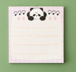 Блок стикер для записей "Panda", pink