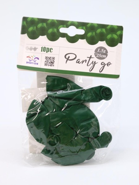 Набор воздушных шаров 10 шт. "Timeless", forest green (25 см) 