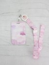 Футляр для карт на ленте "Watercolor fantasies", pink