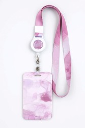 Футляр для карт на ленте "Watercolor fantasies", pink