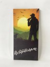 Конверт для денег деревянный "Поздравляем. Закат"