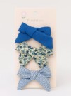 Набор заколок для волос "Blue bows", 3 шт. в наборе