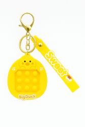 Брелок-игра лабиринт "Big duck", yellow