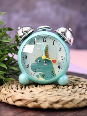 Часы-будильник «Chiming silver», dino green