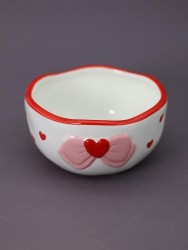 Тарелка глубокая керамическая «Heart bow», 445 ml