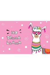 Открытка «No drama llama», 100*150 мм, 5 шт