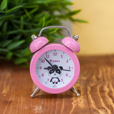 Часы-будильник "Mini panda", pink (7,8х5 см)