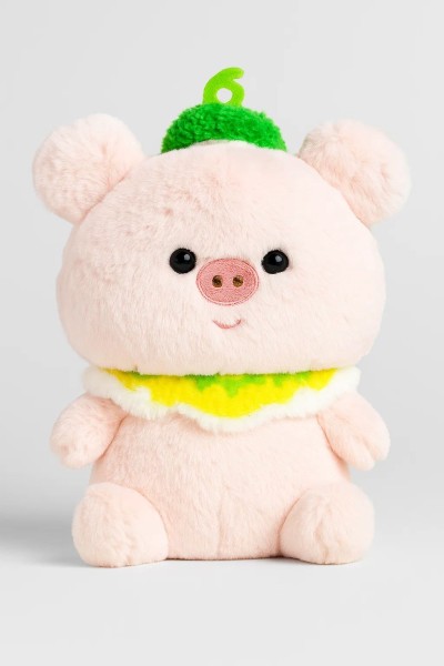 Мягкая игрушка "Watermelon pig", pink, 21 см 