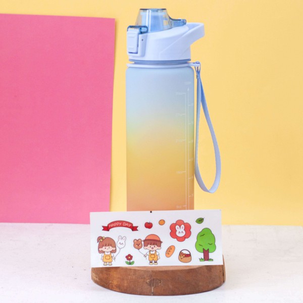 Бутылка "Rainbow", blue (1000 ml) 