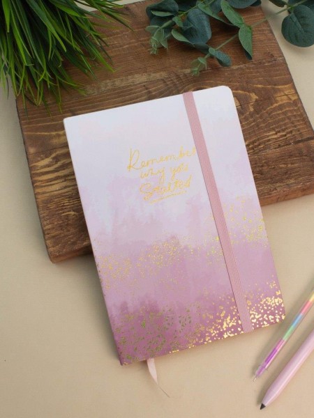 Блокнот (А5) "Remember why you started", purple (14.5*21) 
