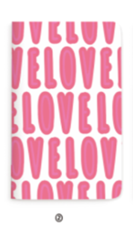 Блокнот (А5) "Love writings letters", pink (14.5*21)