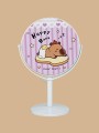Зеркало настольное на ножке "HappyBara", сэндвич (10,5*18 см)