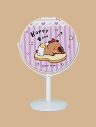 Зеркало настольное на ножке "HappyBara", сэндвич (10,5*18 см)