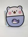 Блокнот на спирали (B6) "Bear cupcake" (13*18)