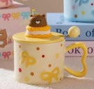 Кружка керамическая «Funny bear», yellow (370 мл)