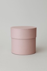 Коробка круглая 10*10, пыльная роза