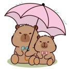 Алмазная мозаика  Draw Me! «Capybara under an umbrella», (20*20 см)