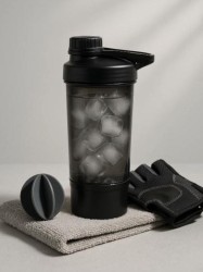 Спортивный шейкер "Good day", black (500 ml)