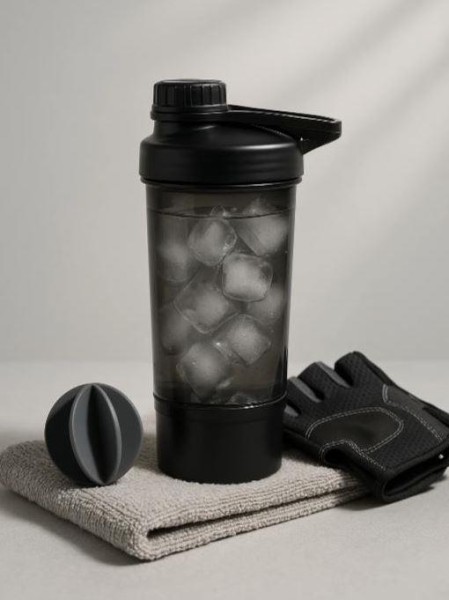 Спортивный шейкер "Good day", black (500 ml) 
