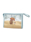 Косметичка "Capybara under an umbrella", blue (22*6*17 см)