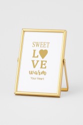 Фоторамка «Sweet love», gold, металл (10*15 см)