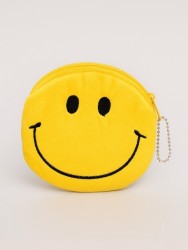 Кошелёк плюшевый "Smile", yellow (11*11 см)