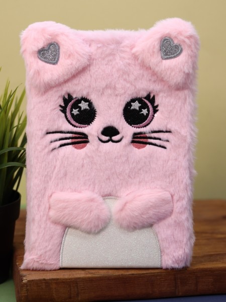 Блокнот плюшевый «Cute mouse», pink 