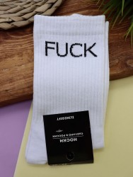 Носки мужские «Fuck», белый, р. 40-45