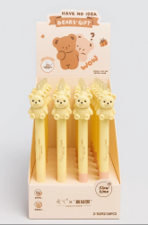 Ручка пиши-стирай "Teddy bear", white, шоу-бокс 24 шт.