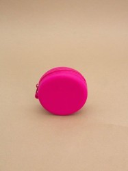 Кошелек силиконовый розовый 6*6 см