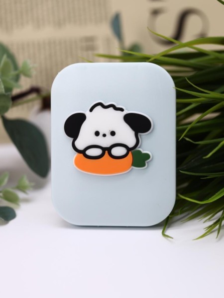 Зеркало с расческой "Carrot dog", grey 