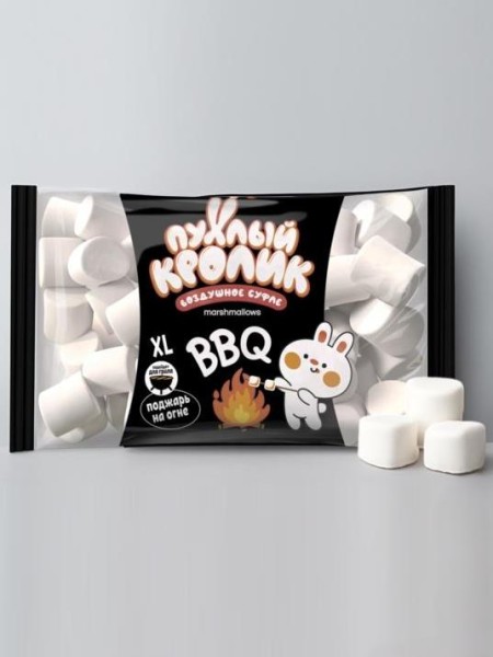 Зефир жевательный «Пухлый Кролик» Marshmallows BBQ с ароматом пломбира, 200 гр. 