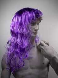 Парик карнавальный "Vivid", purple (50 см)