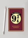 Блокнот А7 "Гарри Поттер-4" , клетка, 40л, на скрепке, картон 200 гр/м2 (65*98 мм)