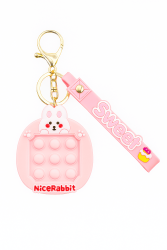 Брелок-игра лабиринт "Nice rabbit", pink