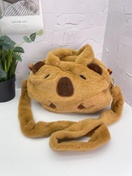 Плюшевая сумка "Round capybara",  31*25 см