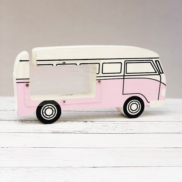 Копилка "Автобус", pink 