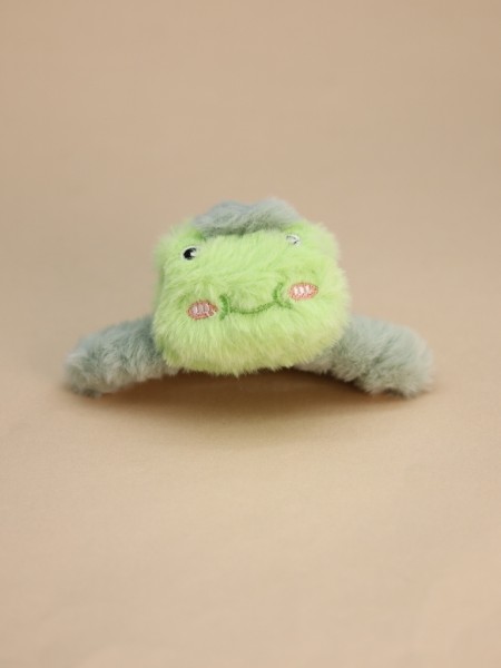 Заколка-краб "Froggy", green (14 см) 