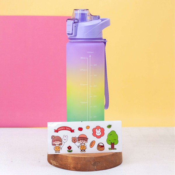 Бутылка "Rainbow", purple (1000 ml) 
